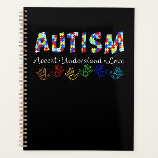 Autistisch | Autisme accepteert begrip liefde Planner (Voorkant)