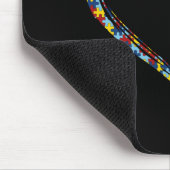 Autistisch | Autisme — Heart Puzzle Piece Muismat (Hoek)