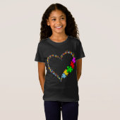 Autistisch | Autisme — Heart Puzzle Piece T-shirt (Voorkant volledig)