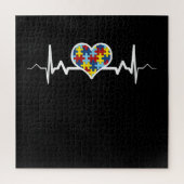 Autistisch | Autisme Heartbeat Puzzle Pride Legpuzzel (Verticaal)