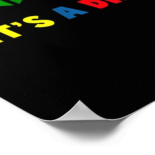 Autistisch | Autisme Het is geen handicap Poster (Hoek)