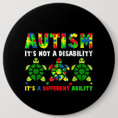 Autistisch | Autisme Het is geen handicap Ronde Button 6,0 Cm (Voorkant)