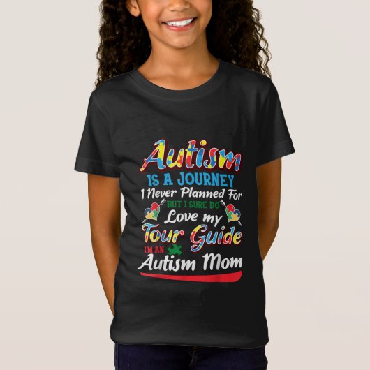 Autistisch | Autisme is een reis die ik nooit heb T-shirt (Voorkant)