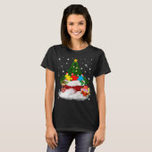 Autistisch |Autisme puzzelstuk in kerstmis T-shirt (Voorkant volledig)