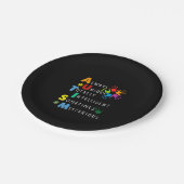 Autistisch | Autisme Sterke definitie Papieren Bordje (Gekanteld)