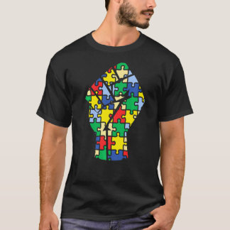 Autistisch bewustzijn Kindness Hand Puzzle Gra T-shirt