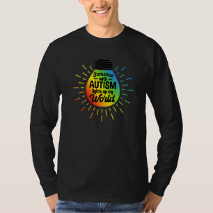 Autistisch bewustzijn maand iemand met autisme t-shirt