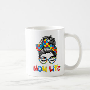 Autistisch bewustzijn Mam-Life Shirten Vrouwen Koffiemok