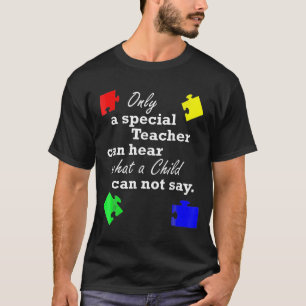 Autistisch bewustzijn Vrouwen Onderwijs T-shirt