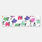 autistisch bumpersticker (Voorkant)