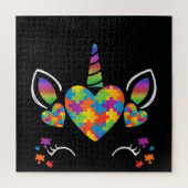 Autistisch | Cute Unicorn Autism Awareness Puzzle Legpuzzel (Verticaal)