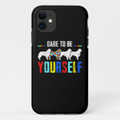 Autistisch | Dare to be Difference Bernese Mountai Case-Mate iPhone Case (Achterkant)