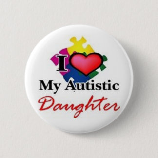 autistisch dochter ronde button 5,7 cm