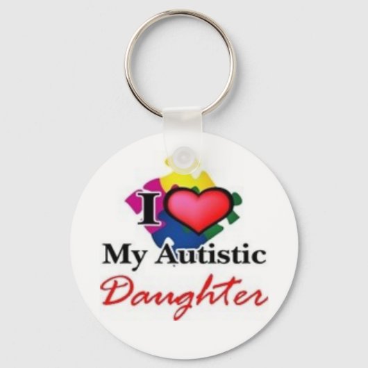 autistisch dochter sleutelhanger (Voorkant)