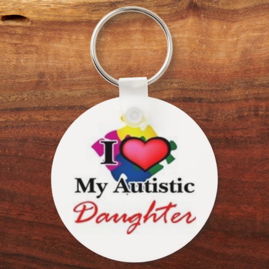 autistisch dochter sleutelhanger (Voorkant)