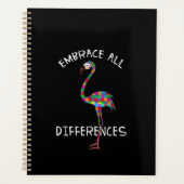 Autistisch | Embrace All Difference Flamingo Puzzl Planner (Voorkant)