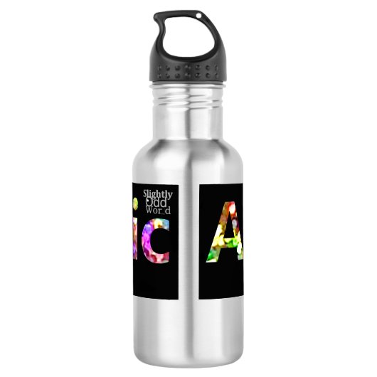 Autistisch en extreem cool, ASD/autisme Waterfles (Achterkant)