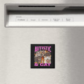 Autistisch En Homo Grappige Kat Meme Bootleg Grafi Magneet (Insitu (Vaatwasser))