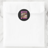 Autistisch En Homo Grappige Kat Meme Bootleg Grafi Ronde Sticker (Tas)