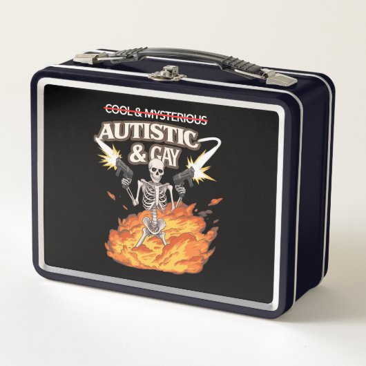 Autistisch en homo skelet grappig autisme bewustzi (Voorkant)