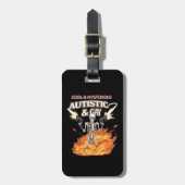 Autistisch en homo skelet grappig autisme bewustzi bagagelabel (Voorkant verticaal)