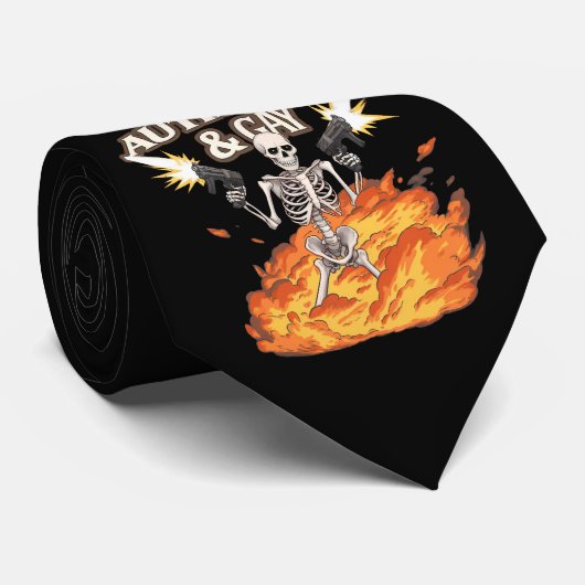 Autistisch en homo skelet grappig autisme bewustzi stropdas (Opgerold)