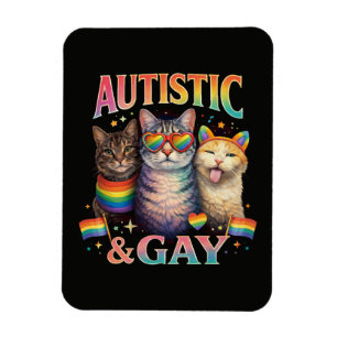 Autistisch En Homoseksueel Grappige Kat Magneet