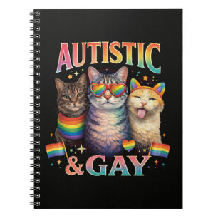 Autistisch En Homoseksueel Grappige Kat Notitieboek
