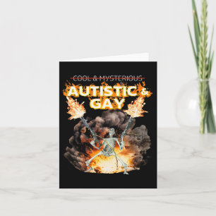 Autistisch en homoseksueel skelet vervloekte autis kaart