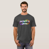 Autistisch en queer-regenboogfineste Shirt (Voorkant volledig)