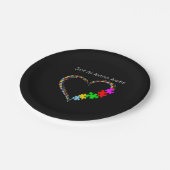 Autistisch | Enkel een autisme tante Papieren Bordje (Gekanteld)