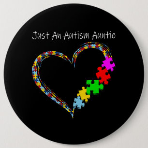 Autistisch   Enkel een autisme tante Ronde Button 6,0 Cm