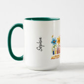 AUTISTISCH & GEWELDIGE Autisme Bewustzijn Mok (Links)