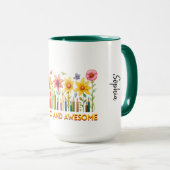 AUTISTISCH & GEWELDIGE Autisme Bewustzijn Mok (Voorkant rechts)