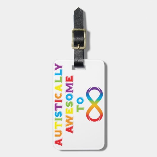 Autistisch Geweldige tot oneindig Bagagelabel (Voorkant verticaal)