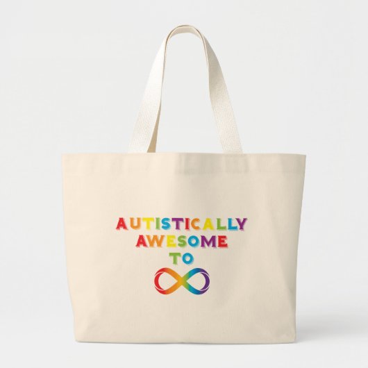 Autistisch Geweldige tot oneindig Grote Tote Bag (Voorkant)