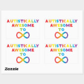 Autistisch Geweldige tot oneindig Rechthoekige Sticker (Vel)