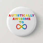 Autistisch Geweldige tot oneindig Ronde Button 5,7 Cm (Voorkant)