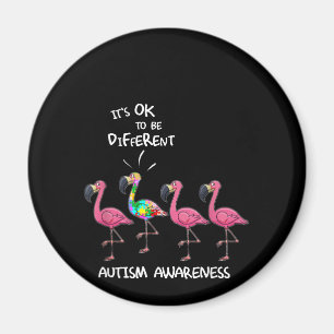 Autistisch Het is oké om een andere Flamingo Pu Magneet
