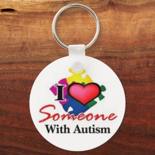 autistisch iemand sleutelhanger (Voorkant)