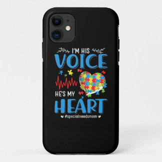 Autistisch | Ik ben zijn stem Hij is mijn hart Case-Mate iPhone Case