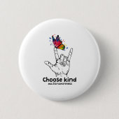 Autistisch | Kies een soort autisme-bewustmakingsv Ronde Button 5,7 Cm (Voorkant)