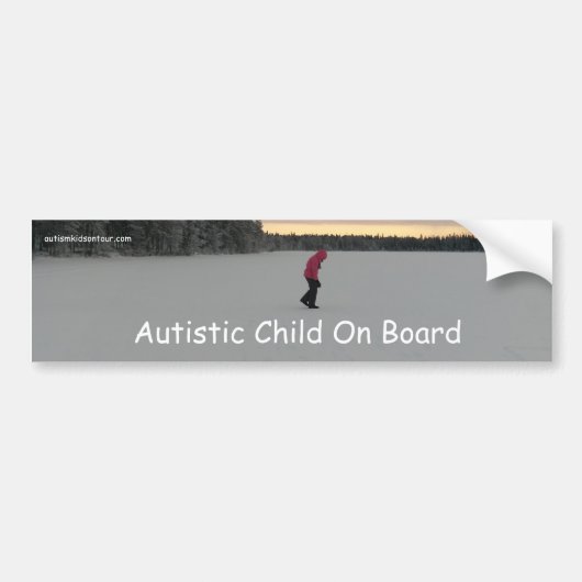 Autistisch Kind Aan Boord Bumpersticker (Voorkant)
