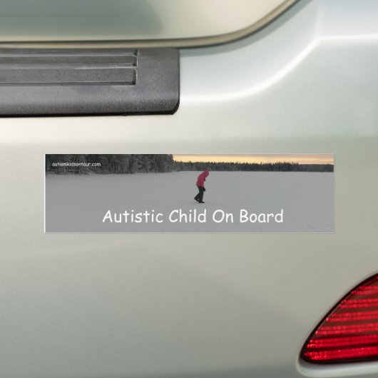 Autistisch kind aan boord van Bumpersticker (Op auto)