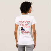 Autistisch kind/Verandering niet voor de wereld T-shirt (Achterkant volledig)