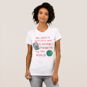 Autistisch kind/Verandering niet voor de wereld T-shirt (Voorkant volledig)