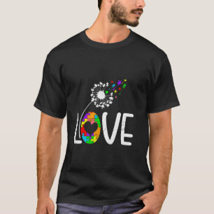 Autistisch LIEF Paardenbloem Autisme Grappige Paar T-shirt