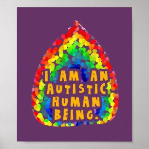 Autistisch menselijk Poster