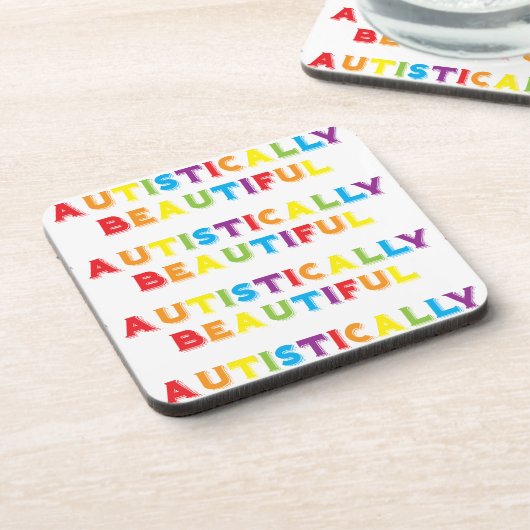 Autistisch mooi bier onderzetter (Linkerzijde)