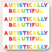 Autistisch mooi bier onderzetter (Voorkant)